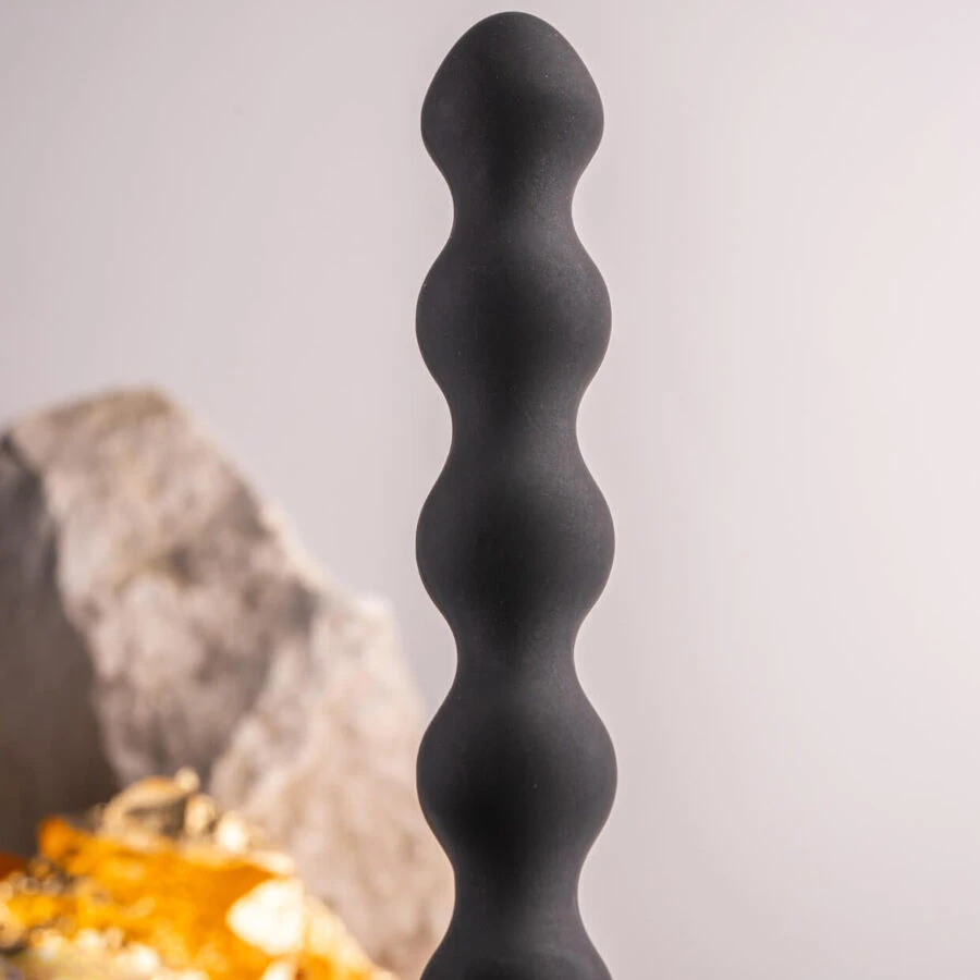 ROCKS-OFF - PETITE SENSATIONS PEARLS PLUG ANAL VIBRADOR PRETO